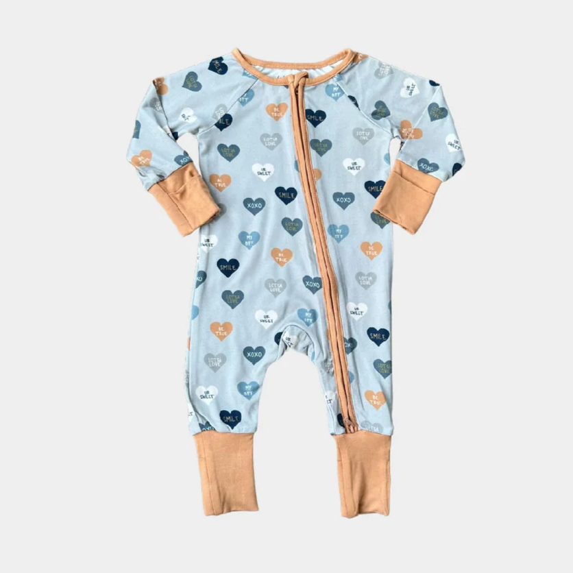 Hearts Footless Romper