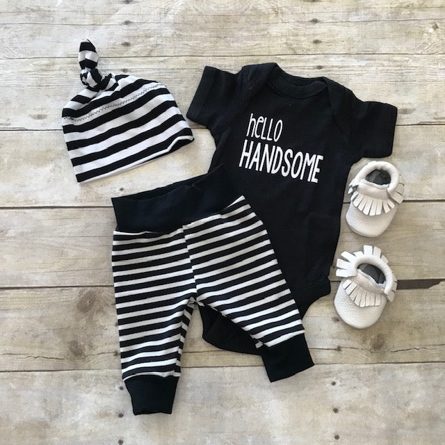 Baby boy black leggings sales