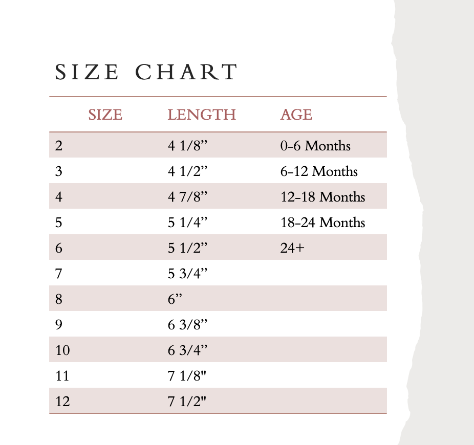 Size Chart – Chelsea Clothing
