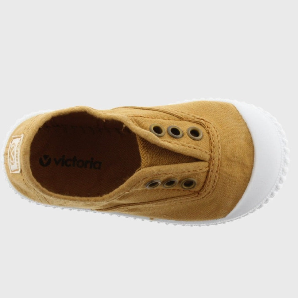Mustard Canvas Slip on Shoes