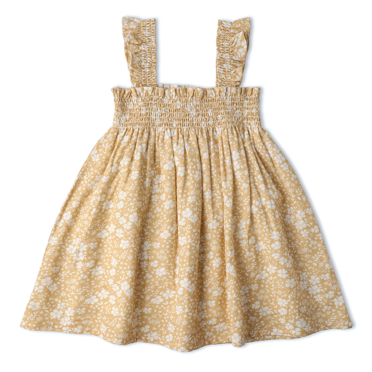 Yellow Blossom Smocked Sundress