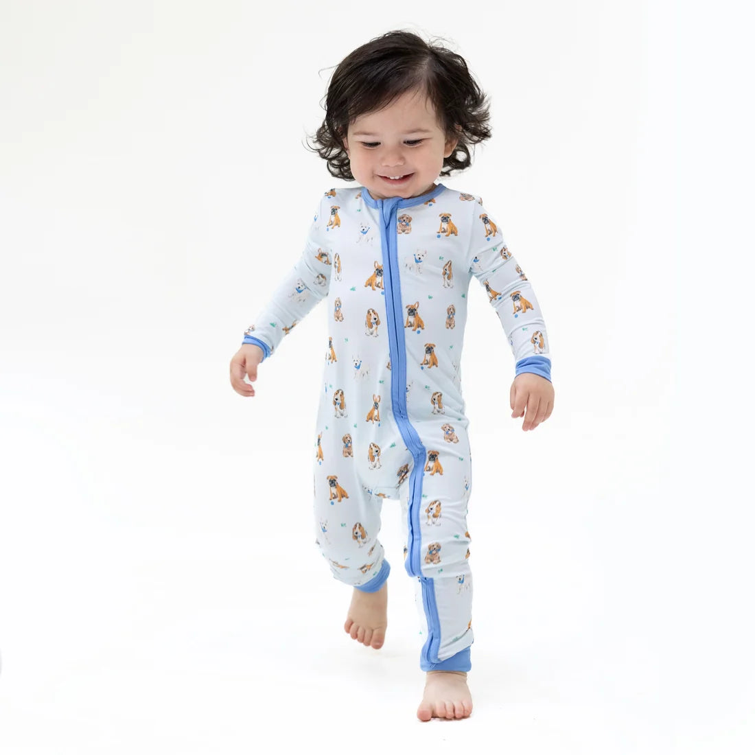 Bestie Dogs Blue Conv. Romper