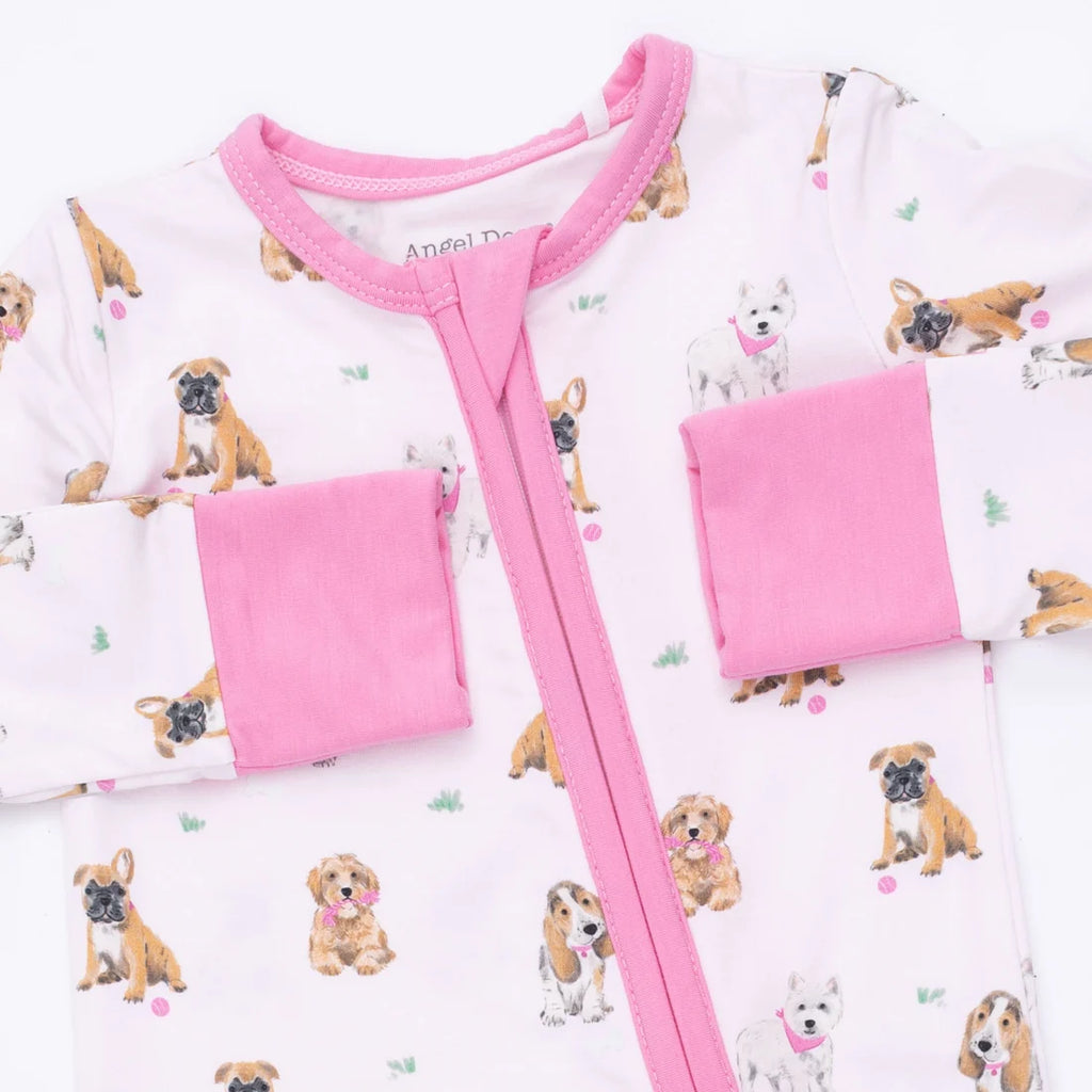 Bestie Dogs Pink Convert. Romper