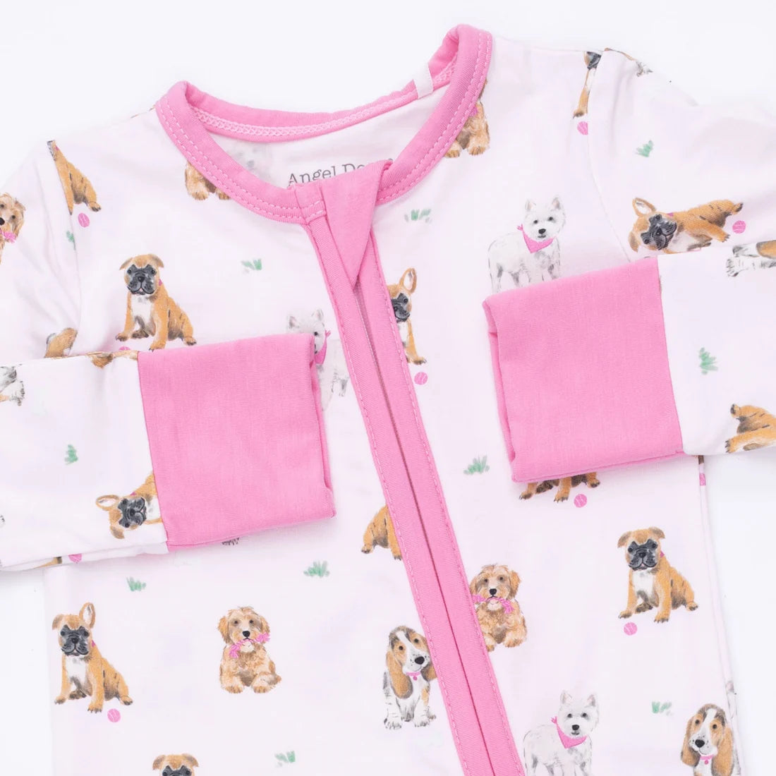 Bestie Dogs Pink Convert. Romper