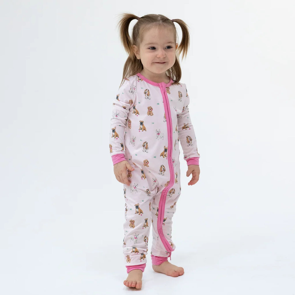 Bestie Dogs Pink Convert. Romper