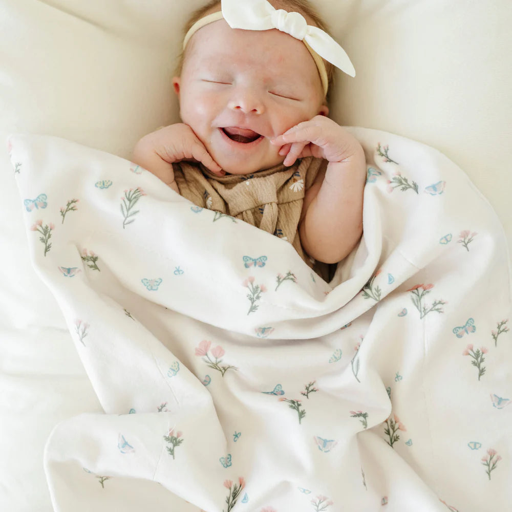 Minky Stretch Receiving Blankets