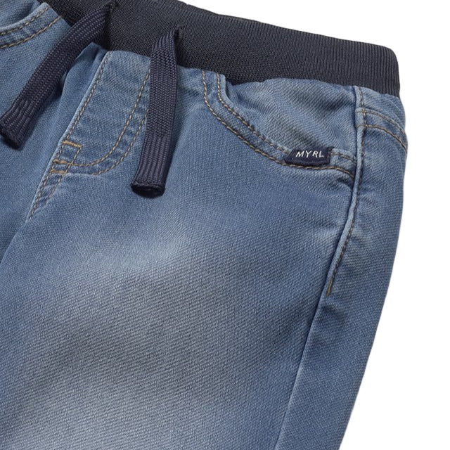 Soft Denim Jogger Pants