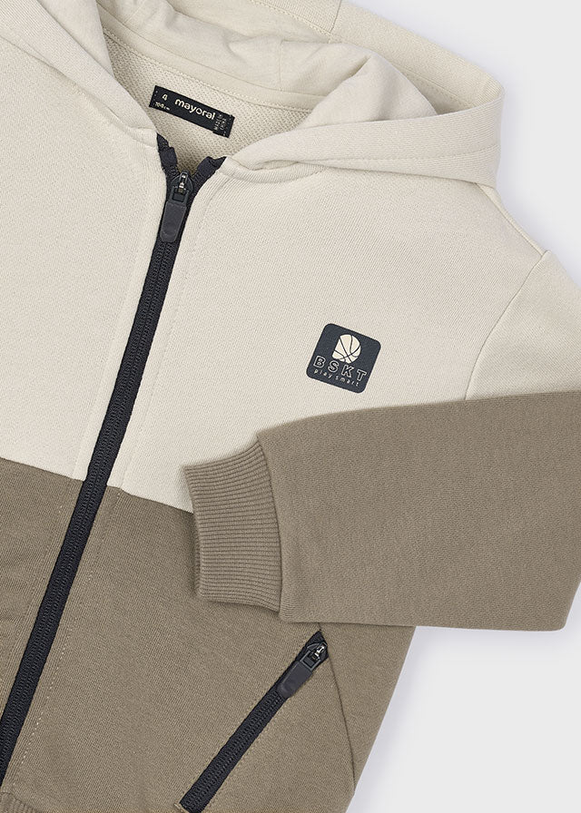 Colorblock Zip-up Hoodie