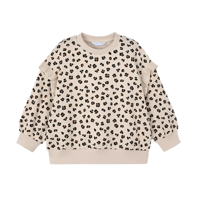 Cheetah Ruffle Pullover