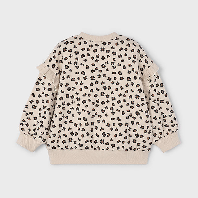 Cheetah Ruffle Pullover