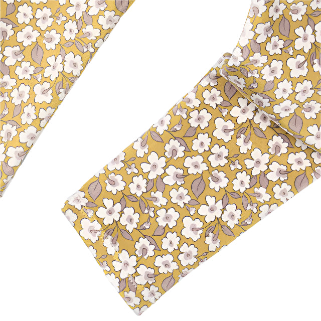 Velvet Floral Print Leggings