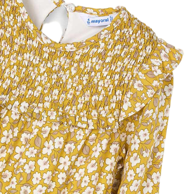 Mustard Printed Dress