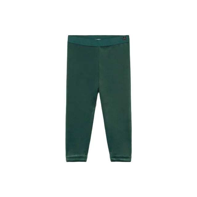Green Velvet Leggings