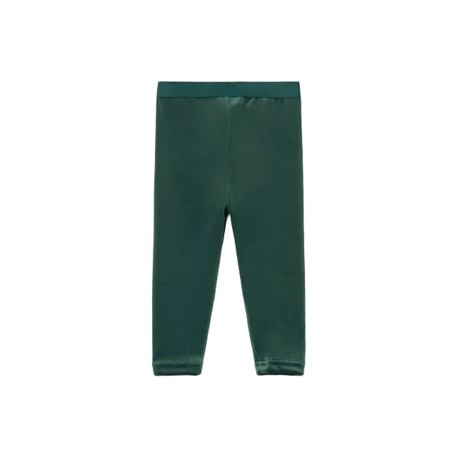 Green Velvet Leggings