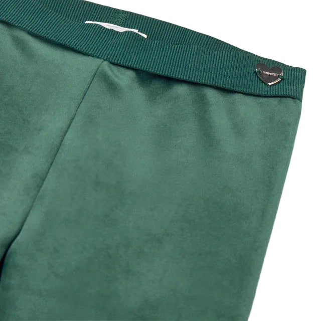 Green Velvet Leggings