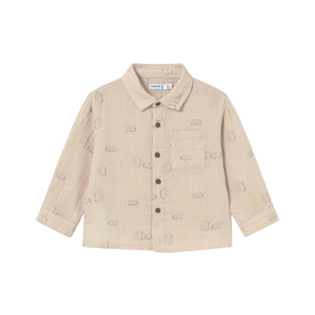 Crinkle Cotton Shirt