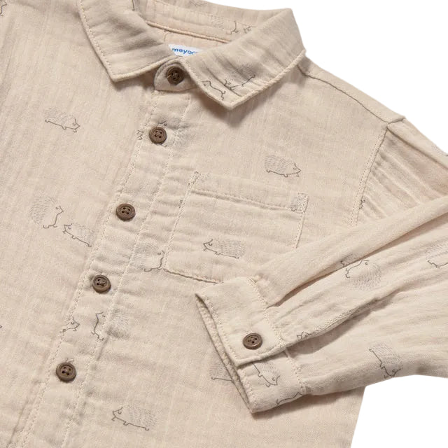 Crinkle Cotton Shirt