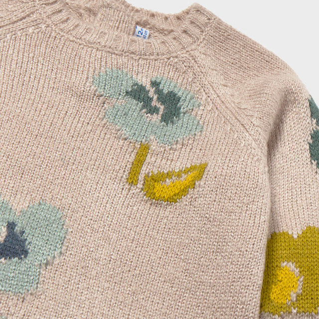 Jacquard Floral Sweater