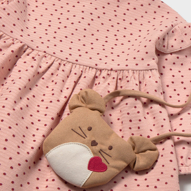 Polka Dot Dress w/Bag