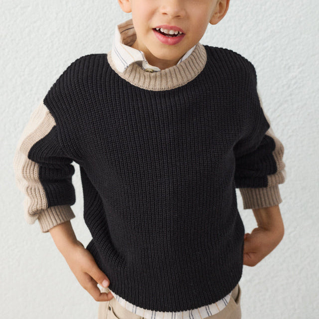 Colorblock Knit Sweater