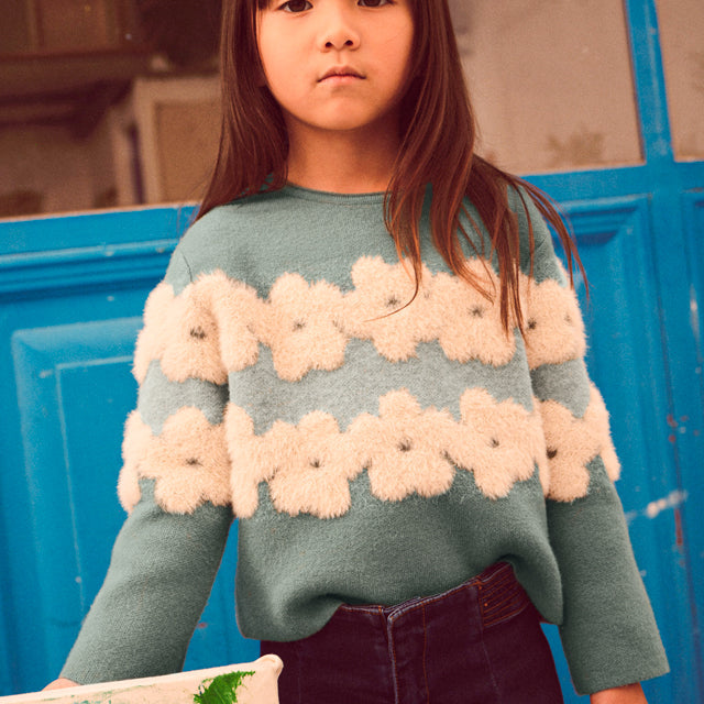 Sage Daisy Sweater