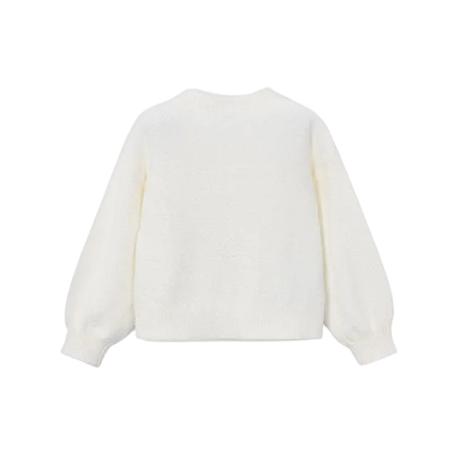 Fuzzy Ribbon Sweater