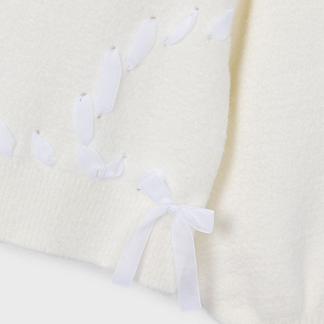 Fuzzy Ribbon Sweater