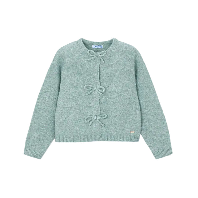 Knit Cardigan with Bows