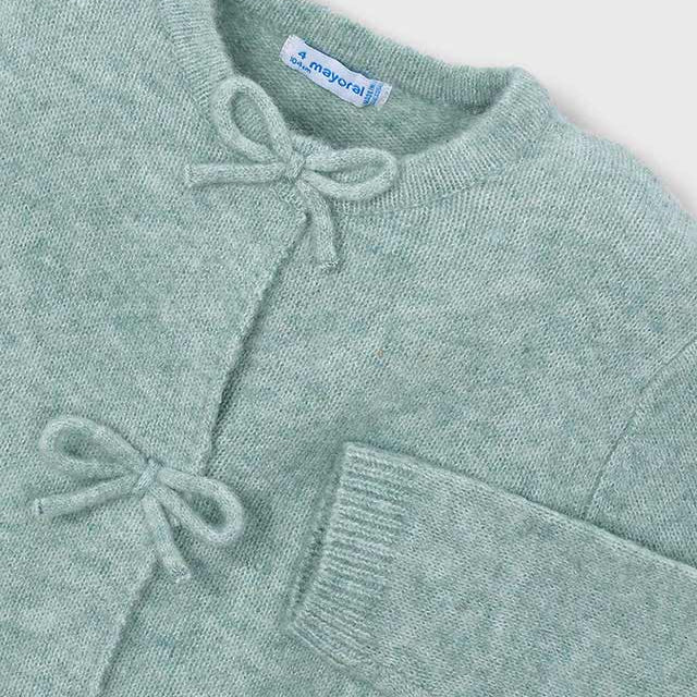 Knit Cardigan with Bows