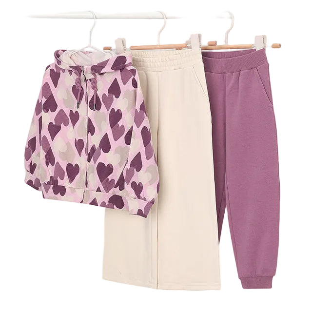 Hearts 3-Piece Tracksuit Set