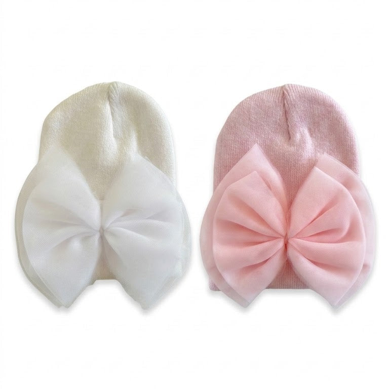 Tulle Bow Beanie