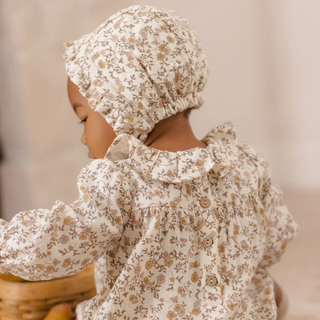 Posy Woven Bonnet