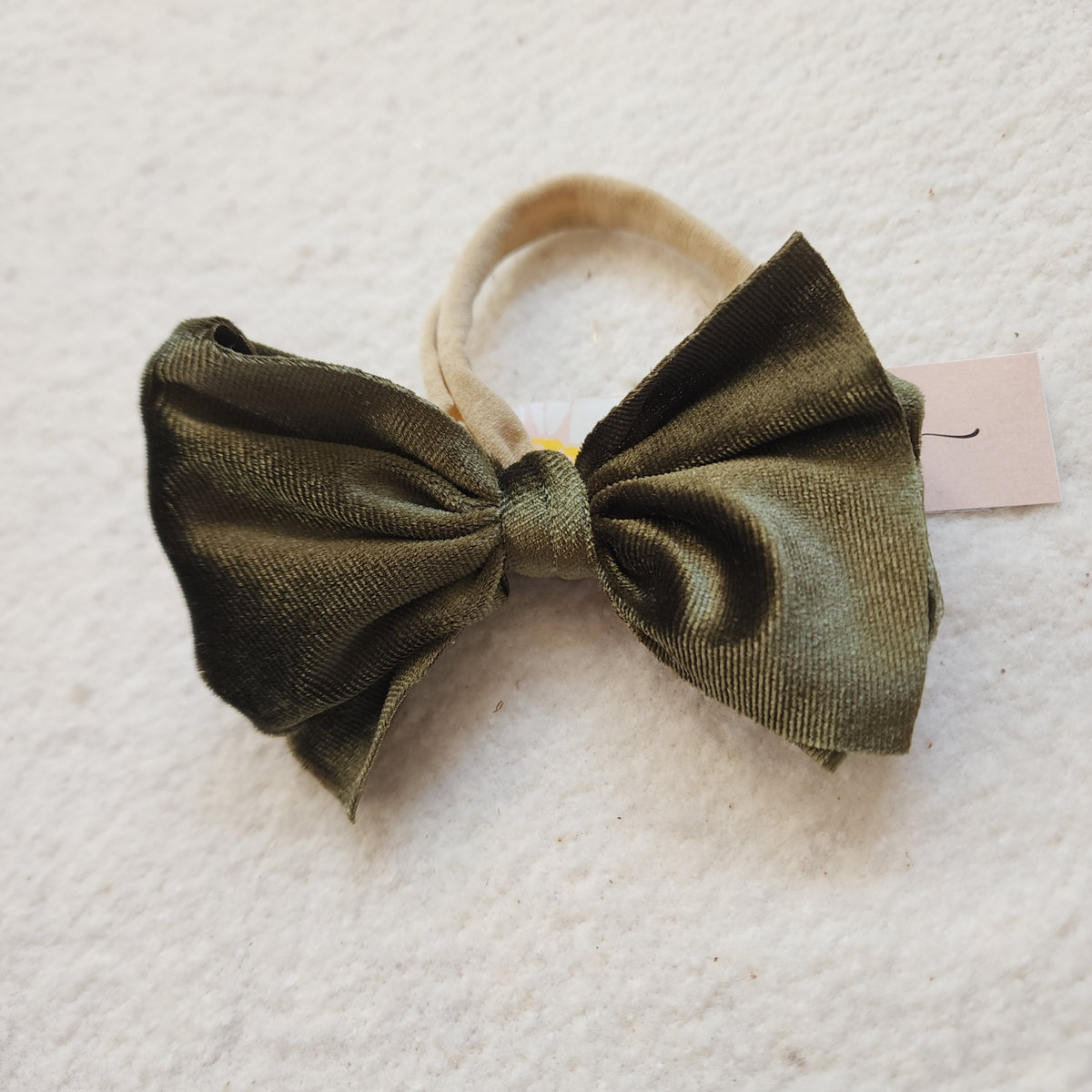 Velvet Bitty Bow Headband