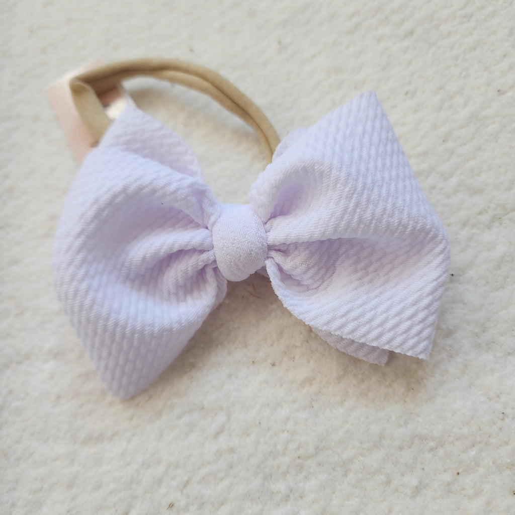 Textured Bitty Bow Headband