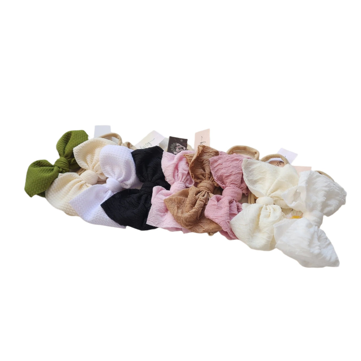 Textured Bitty Bow Headband