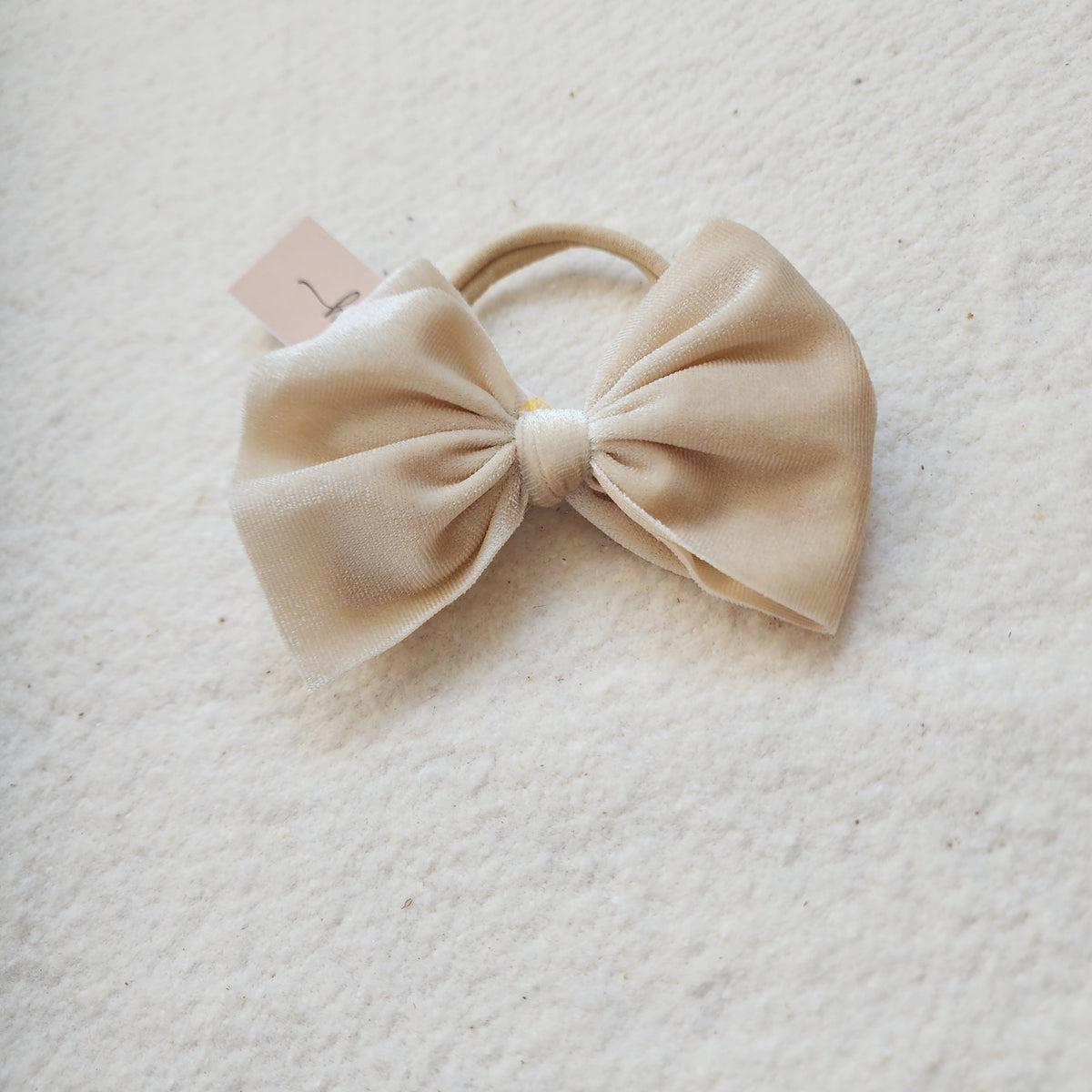 Velvet Bitty Bow Headband