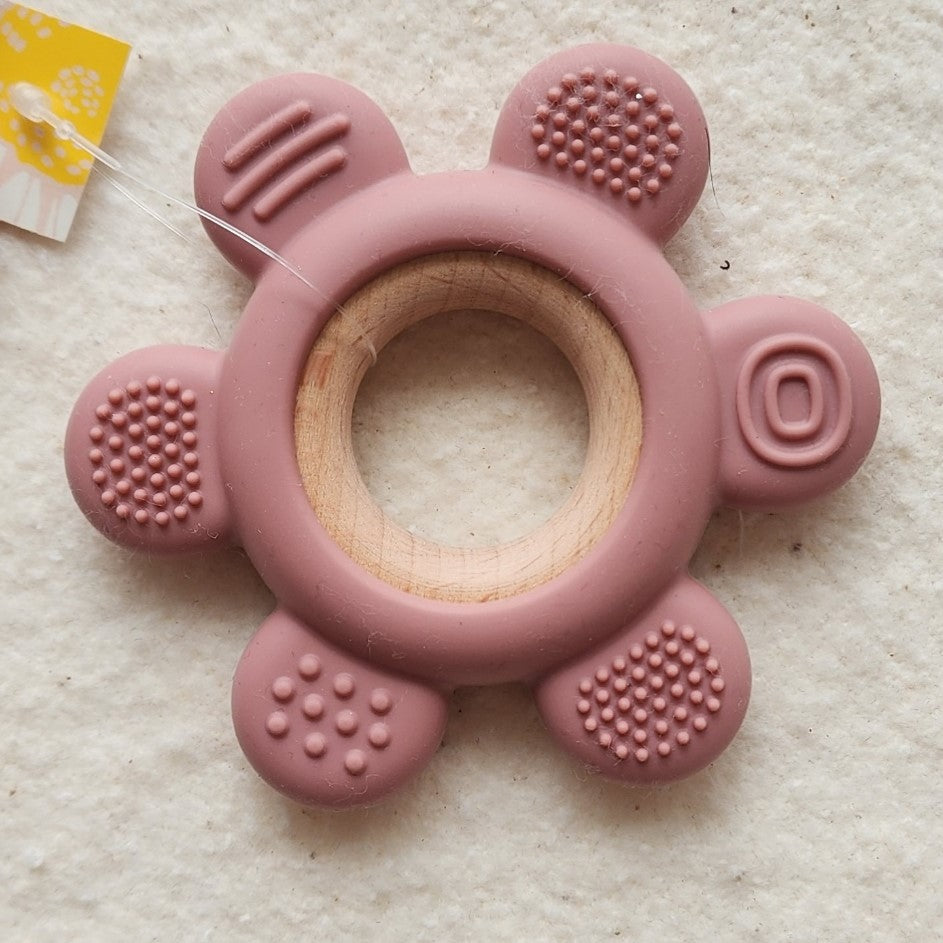 Silicone Flower Ring Teether