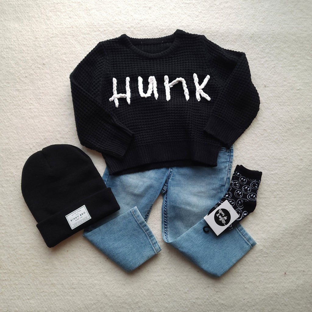 Black Hunk Sweater