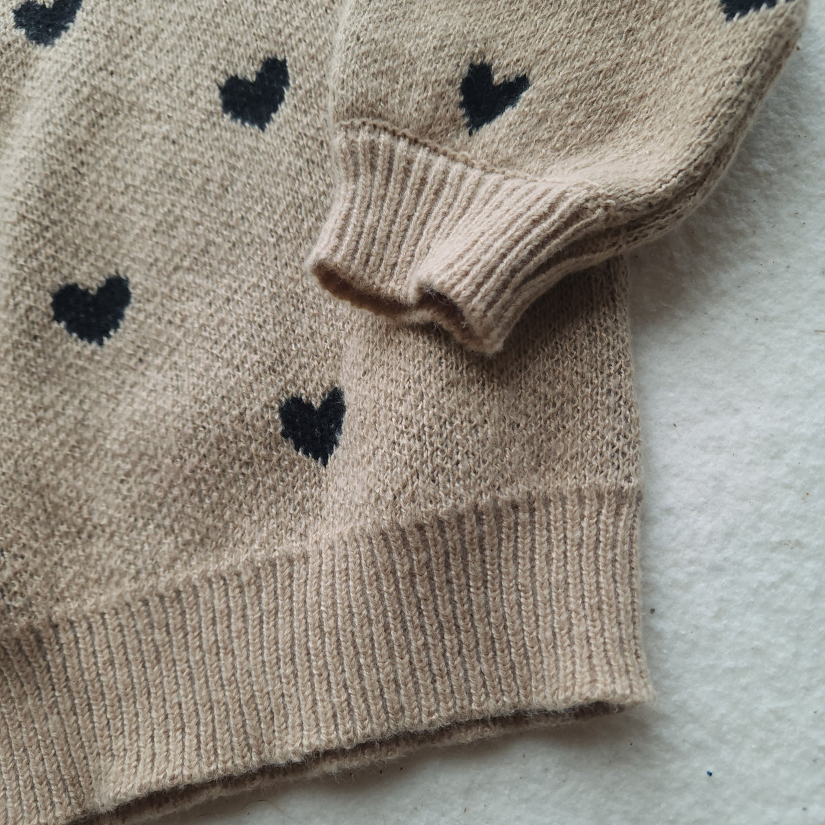 Camel Heart Sweater