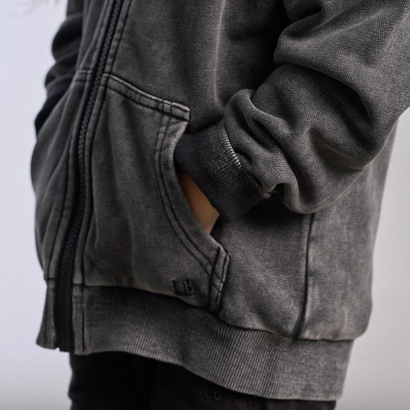 CDL Acid Wash Zip Hoodie Sサイズ Acid Wash Zip Hoodie | Pipsqueaks Boutique