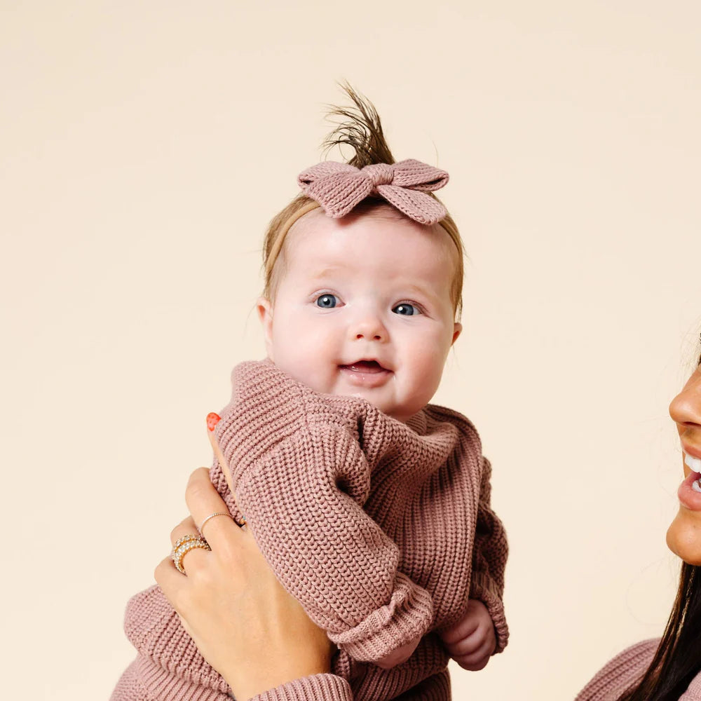 Sweater Bow Chunky Knit Headband