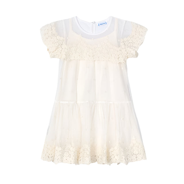 Embroidered Tulle Dress