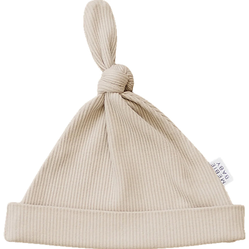 Organic Ribbed Knot Hat