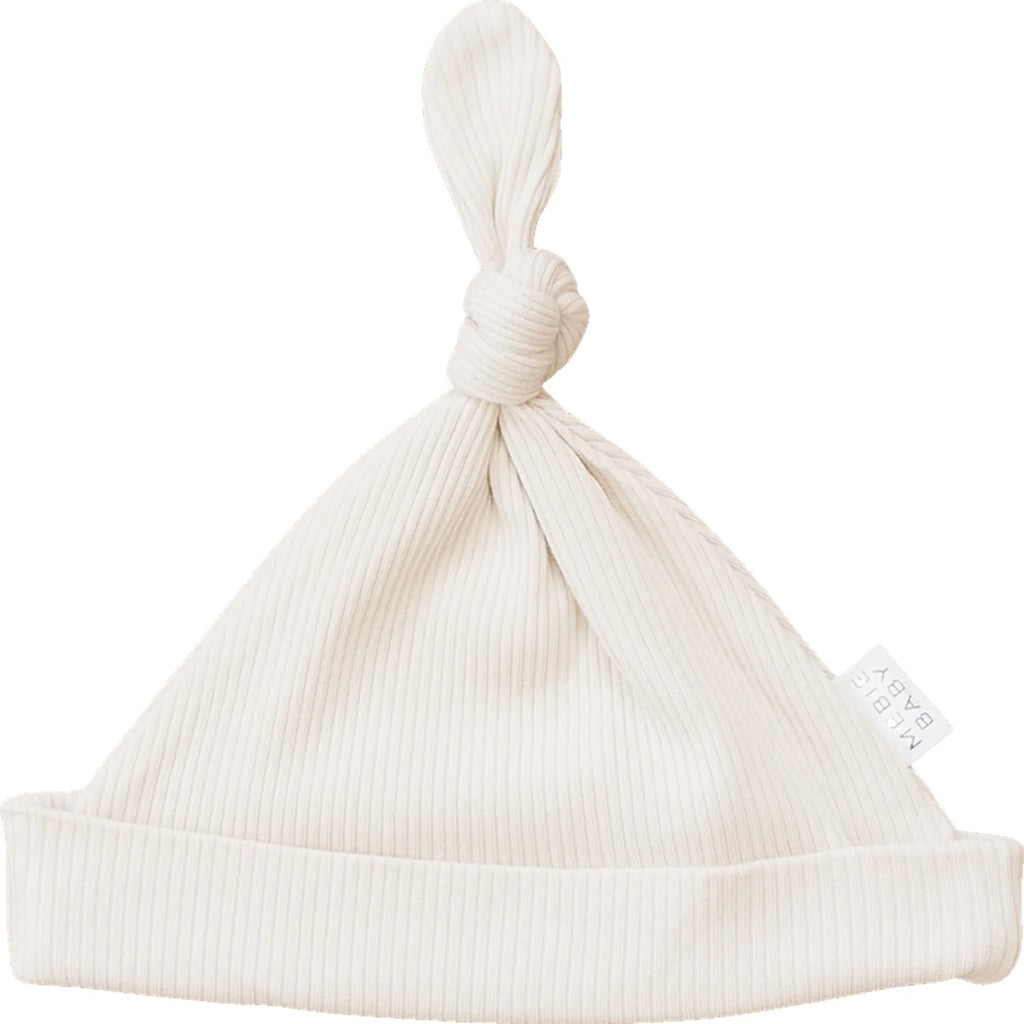 Organic Ribbed Knot Hat