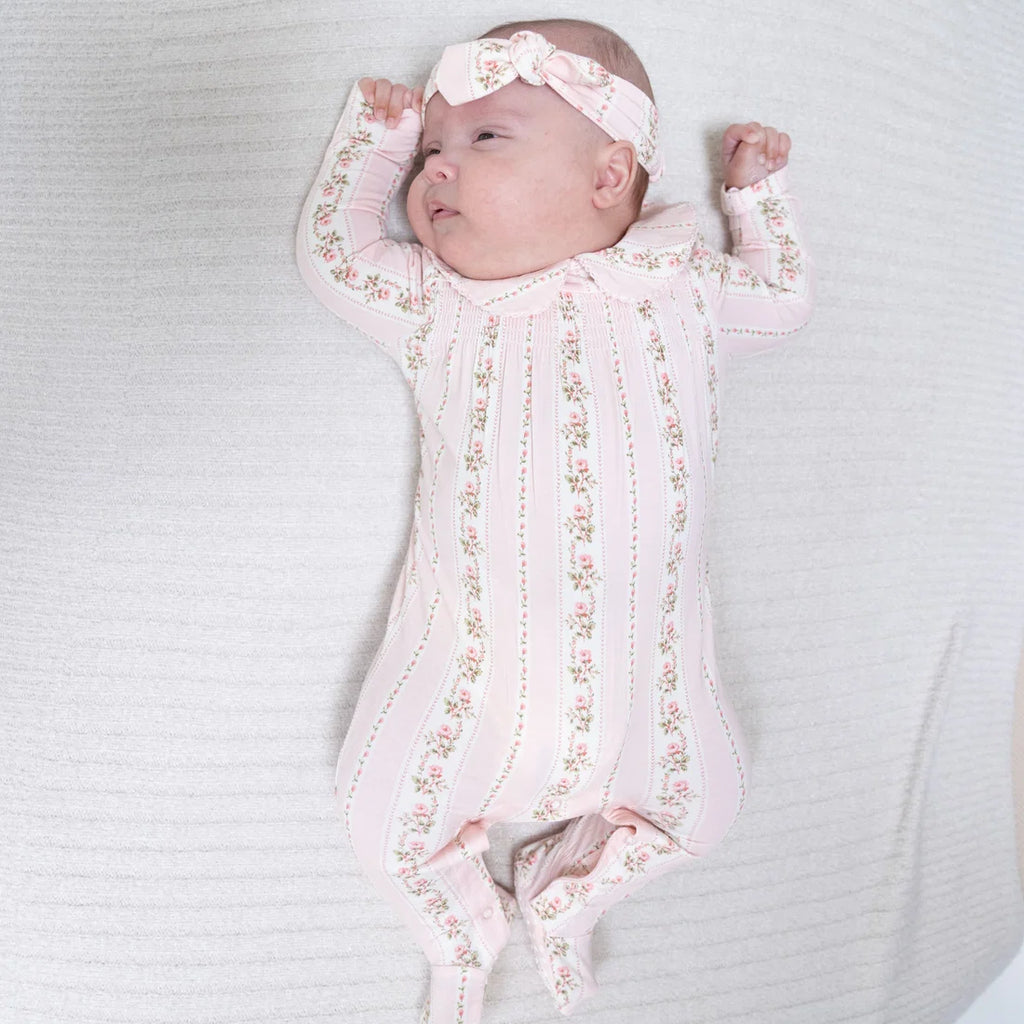Antoinette Smocked Footie