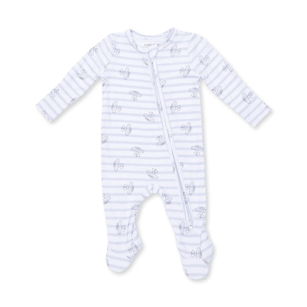 Airplane Stripe Footie