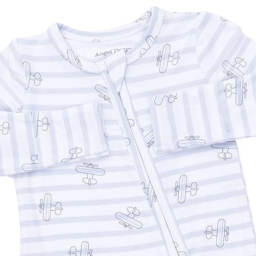 Airplane Stripe Footie