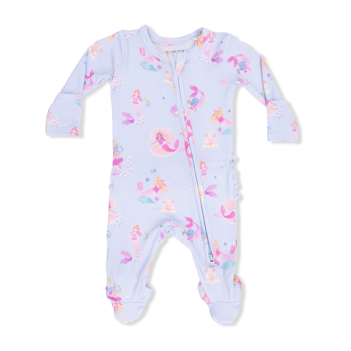 Mermaid Princess Ruffled Footie