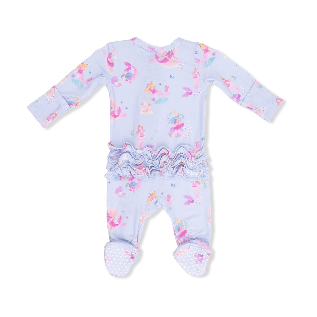 Mermaid Princess Ruffled Footie