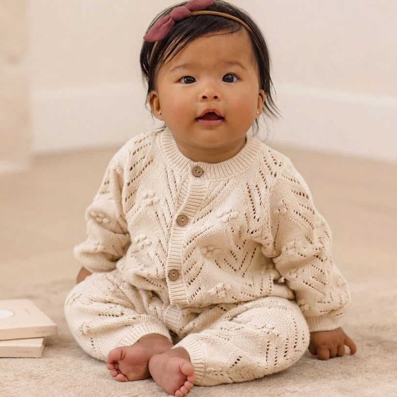 Oatmeal Bubble Romper